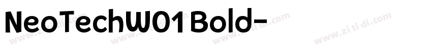NeoTechW01 Bold字体转换